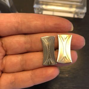 Sterling Silver Hinged Cuff Links